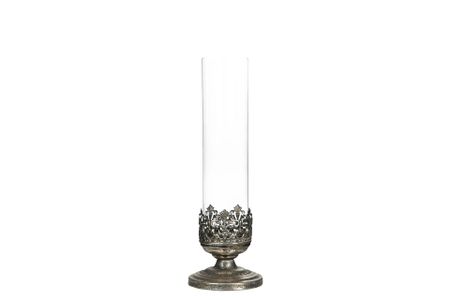 Ljuslykta Leah silver, 37 cm