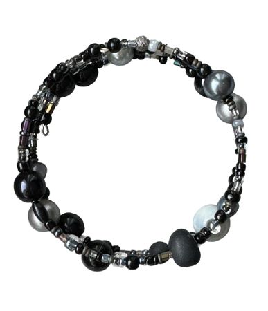 Armband spiral Black Pearl