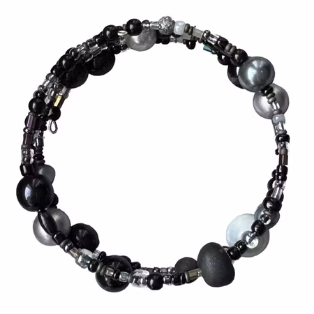 Armband spiral Black Pearl