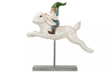 Tomte på harskutt 37x10x38 cm