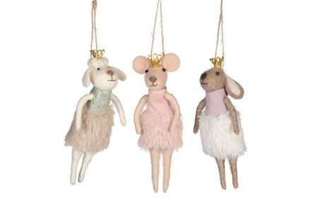 Ullfigurer prinsessor 3-pack