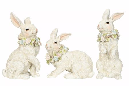 Hare Blomsterkrans poly 10x8x18,5cm
