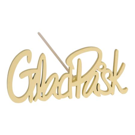 Glad Påsk Stick Gul 9x4cm