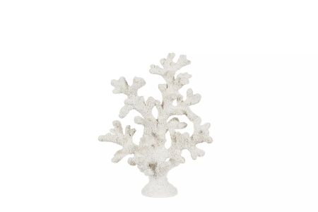 Vit Konstgjord Korall 8x16x20 cm – Realistisk Dekoration