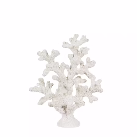 Vit Konstgjord Korall 8x16x20 cm – Realistisk Dekoration