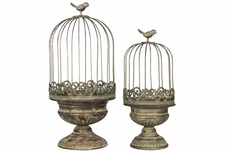 Charmig Fågelbur 20x43 cm - Dekorera med Stil