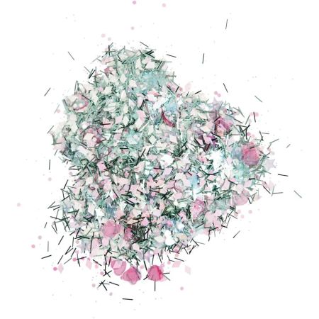 Glitter och paljetter i pastell 170 g