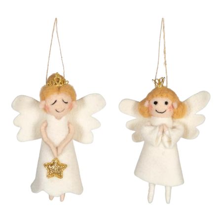 Ull Ängel Häng 2 st 10x15cm