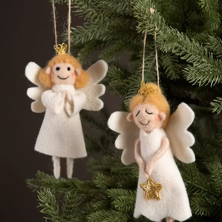 Ull Ängel Häng 2 st 10x15cm