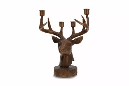 Ljusstake Hjort Poly 23x14x32cm