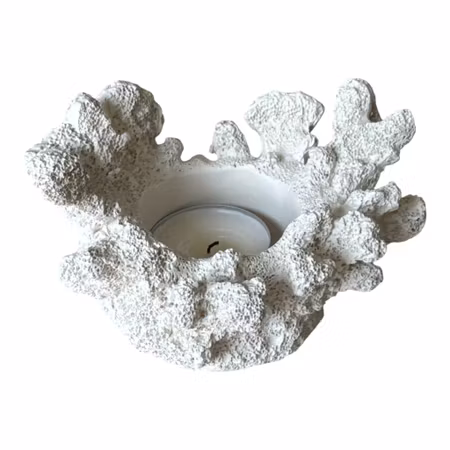 Ljuslykta Korall 12x10x7cm – Unik Dekoration för Värmeljus