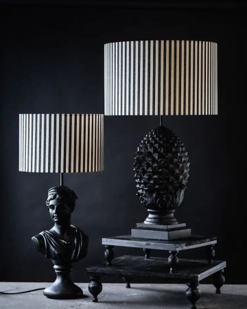 Lampfot Kira Svart Poly, 52 cm