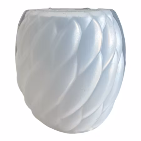 Skruvat bubblig ljusform ca 6x6 cm