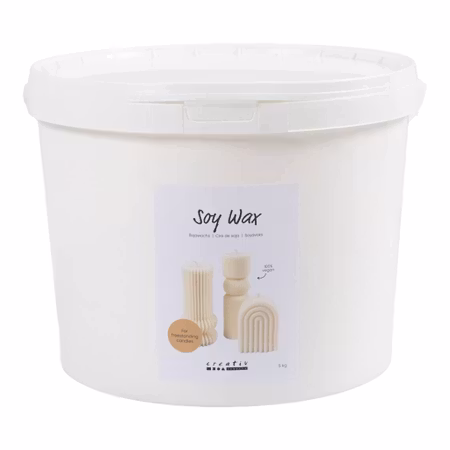 5 kg Sojavax För fristående ljus, cream