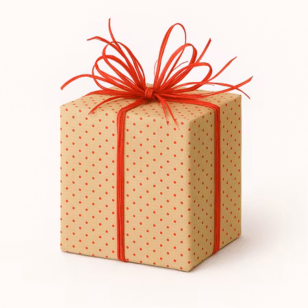 Röd prick på natur