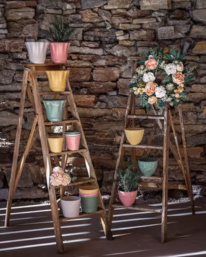 Skål Romantik Rosa återanvänd plast Ø30cm