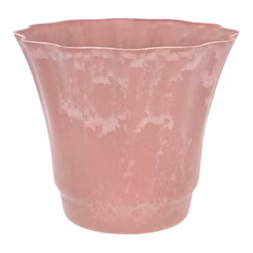 Kruka Flounce Rosa återanvänd plast Ø20cm