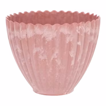 Kruka Romantik Rosa återanvänd plast Ø16cm