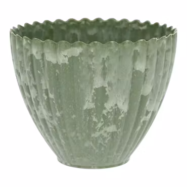 Kruka Romantik Grön återanvänd plast Ø16cm