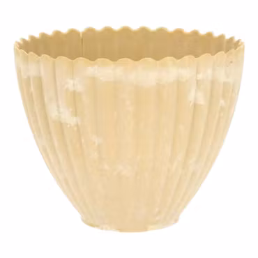 Kruka Romantik Gul återanvänd plast Ø16cm