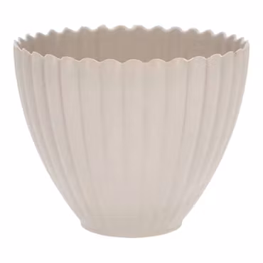 Kruka Romantik Beige återanvänd plast Ø16cm