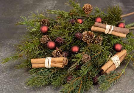 Kanelbunt Trådad Natur 8cm