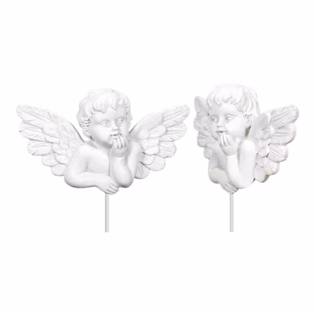 Stick Ängel Vit 8cm