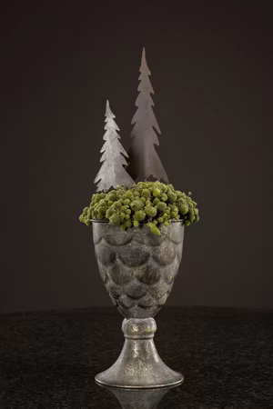 Stick Julgran Metall 12 cm