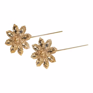 Dekorationsblomma Éclat Guld 6×40 cm