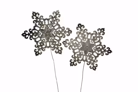 Stick Snöstjärna Champagne Ø10cm