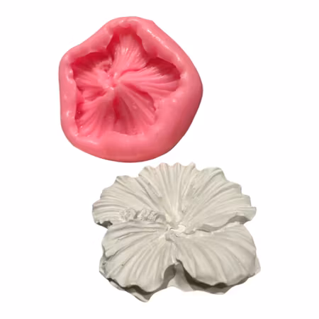 Silikonform minihibiskus 4,5 cm