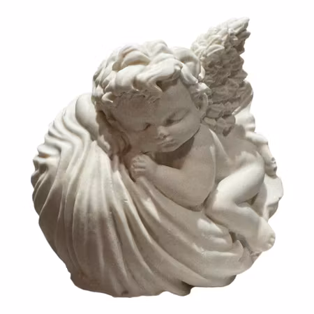 Silikonform kerub för gips/ljus/tvål 8x7 cm