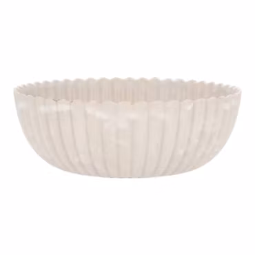 Skål Romantik Beige återanvänd plast Ø25cm