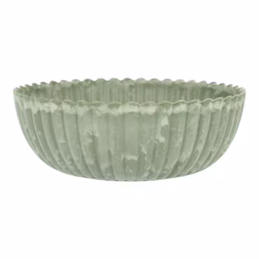 Skål Romantik Grön återanvänd plast  Ø25cm