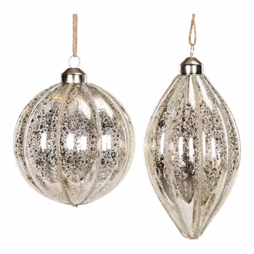 Julkula Nalia silver mix 14 cm 2 st