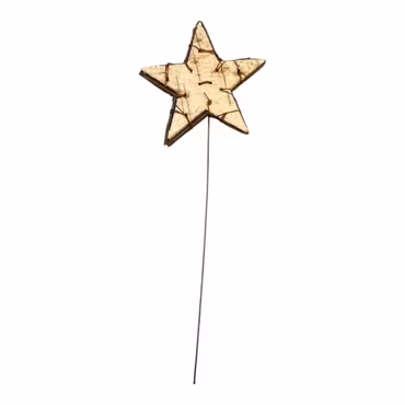 Stick Näver Stjärna Dubbelsidig 10cm