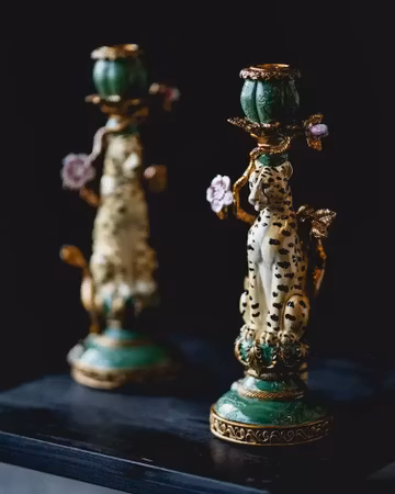 Ljusstake Leopard 26cm