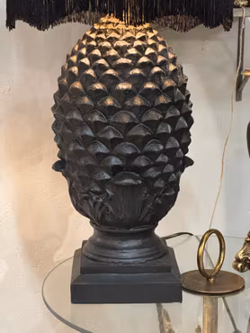 Lampfot Kira Svart Poly, 52 cm