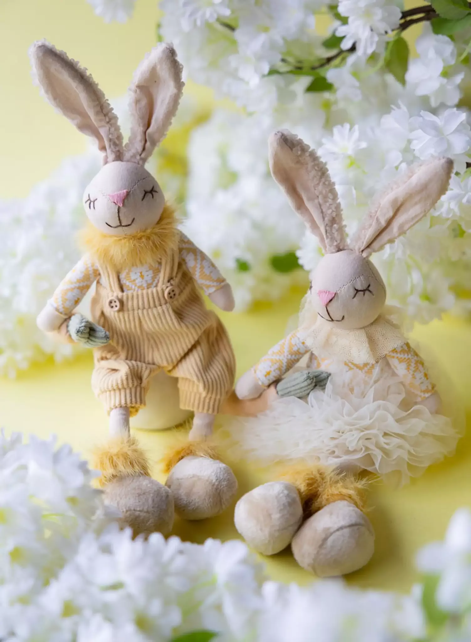 Dekoration Kaniner Morot Mix 37 cm