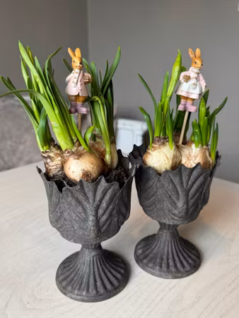 Kruka Utomhus Blad Mini Metall Ø11 cm