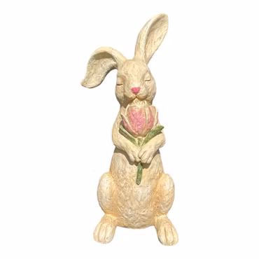 Hare Milly Blommor Poly 10,5x12,5x29cm