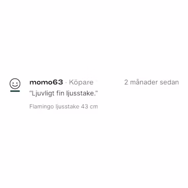 Flamingoljusstake 43 cm