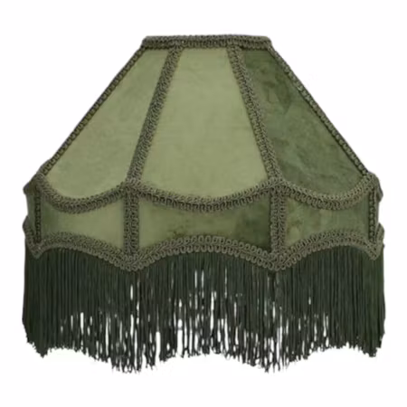 Lampskärm Frans Sammet Grön Ø30 cm