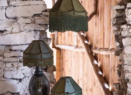 Lampskärm Frans Sammet Grön Ø30 cm