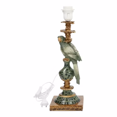 Lampfot Papegoja grön 43 cm