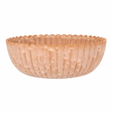 Skål Romantik orange  återanvänd plast Ø25 cm