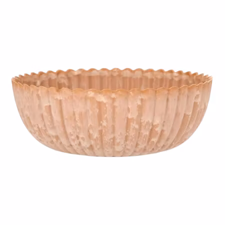 Skål Romantik orange  återanvänd plast Ø25 cm