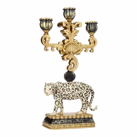 Ljusstake Leopard 43 cm