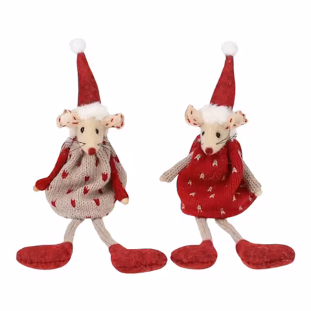 Mus Jul Sittande Mix 22 cm