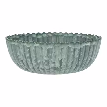 Skål Romantik grön återanvänd plast Ø25 cm